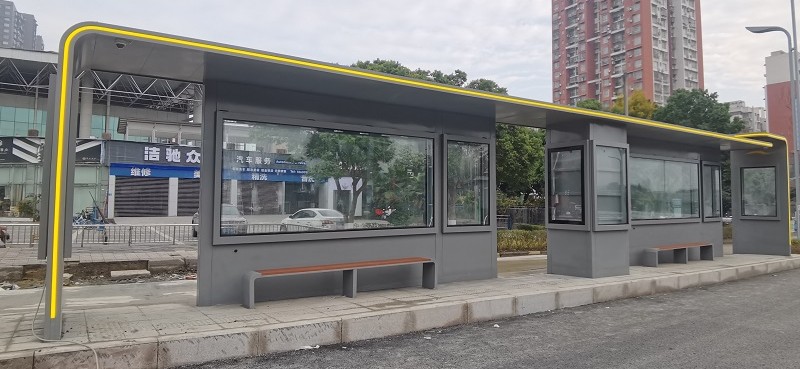 射洪公交站臺整體改造